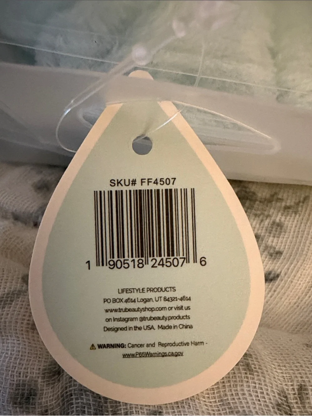 Fresh / Face Mint Green Light Blue Makeup Remover Headband and Wrist Scrunchies